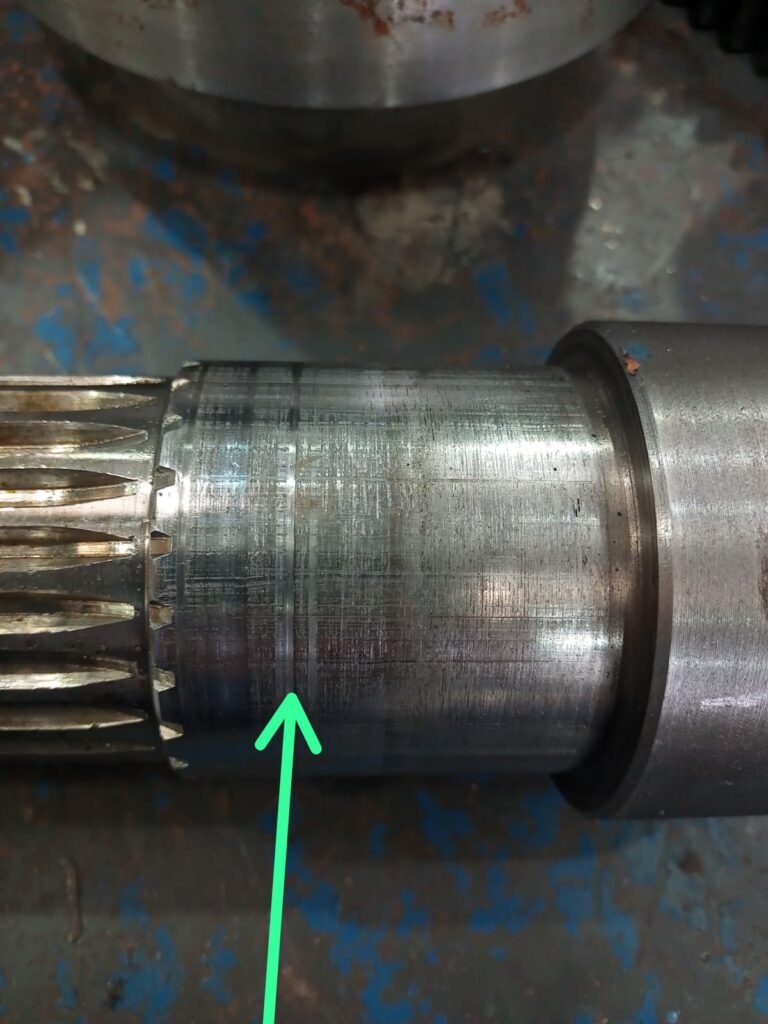 Desgaste abrasivo de eixo