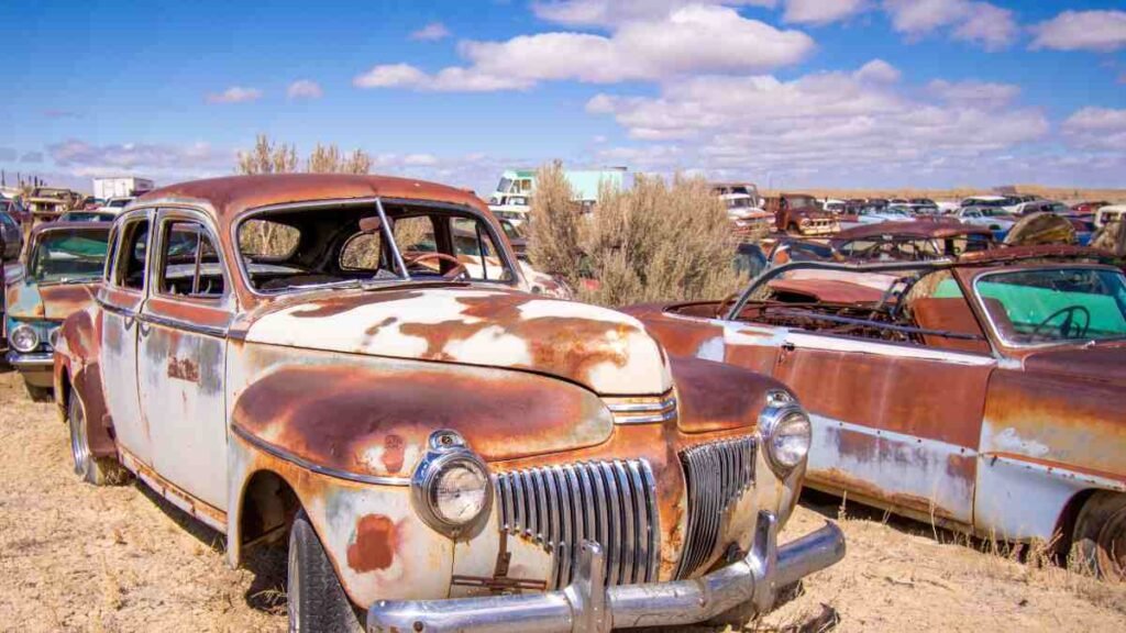 Superfície com corrosão atmosférica
