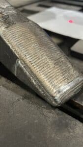 peça agrícola revestida por laser cladding